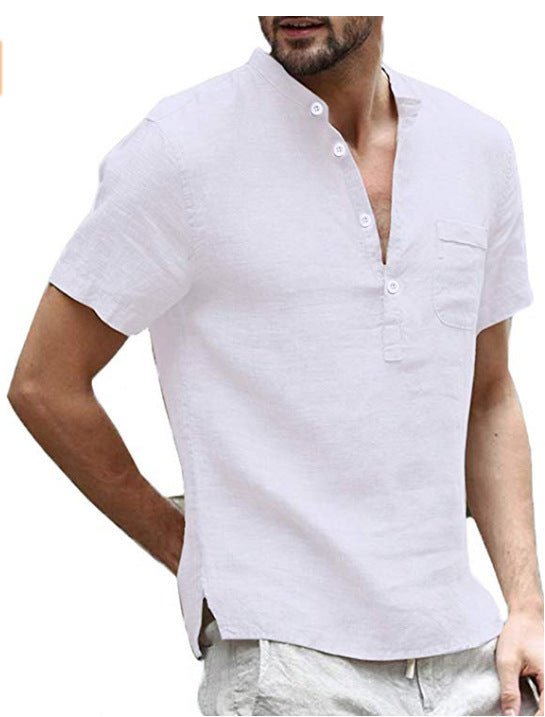 Casual linen polo shirt - Sophinity