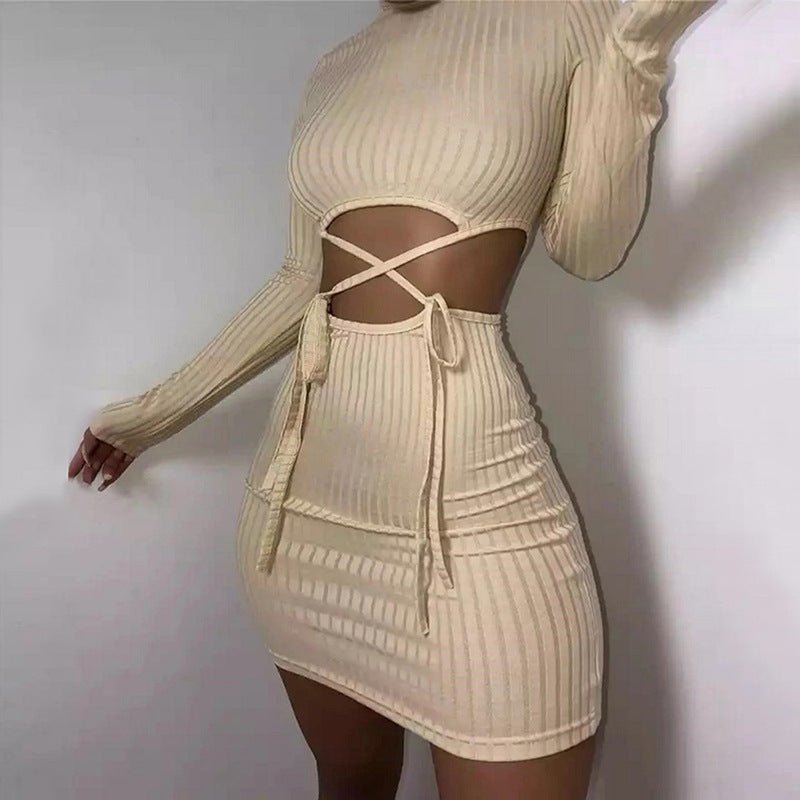 Hollow bag hip dress women - Sophinity