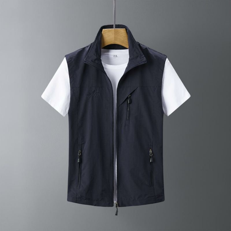 Men's Outdoor Casual Rabbit Fur Vest Waistcoat Coat - Sophinity