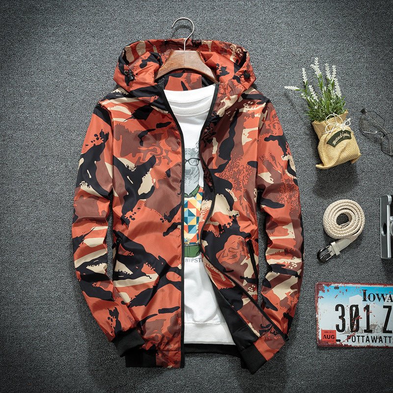 Casual Camouflage Jacket, Men's Hoodie, Street Clothes - Sophinity