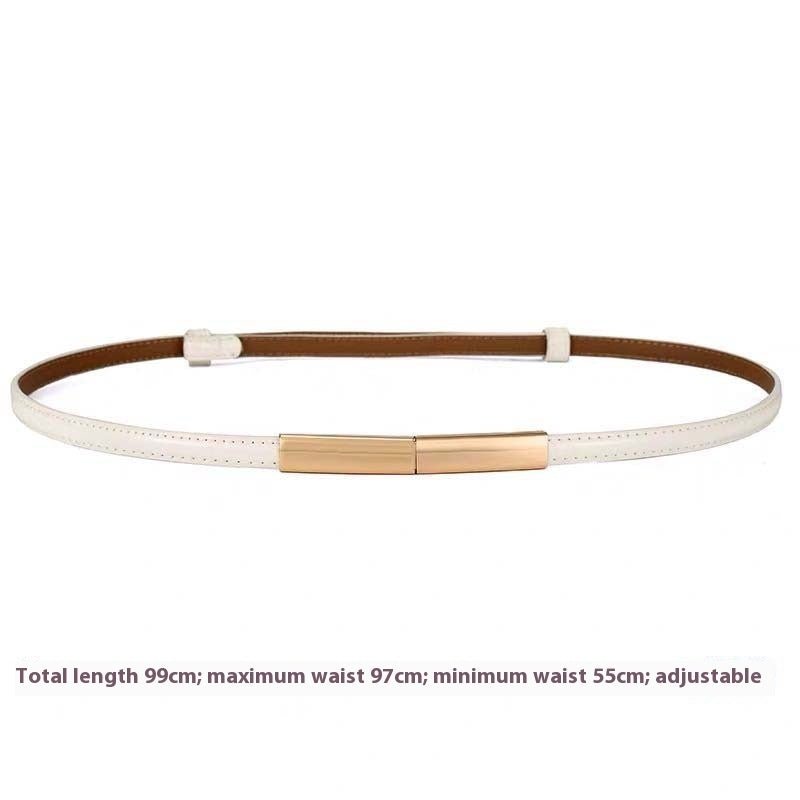 Women's Belt Fashion A Pair Of Buckles Fine Ladies - Sophinity
