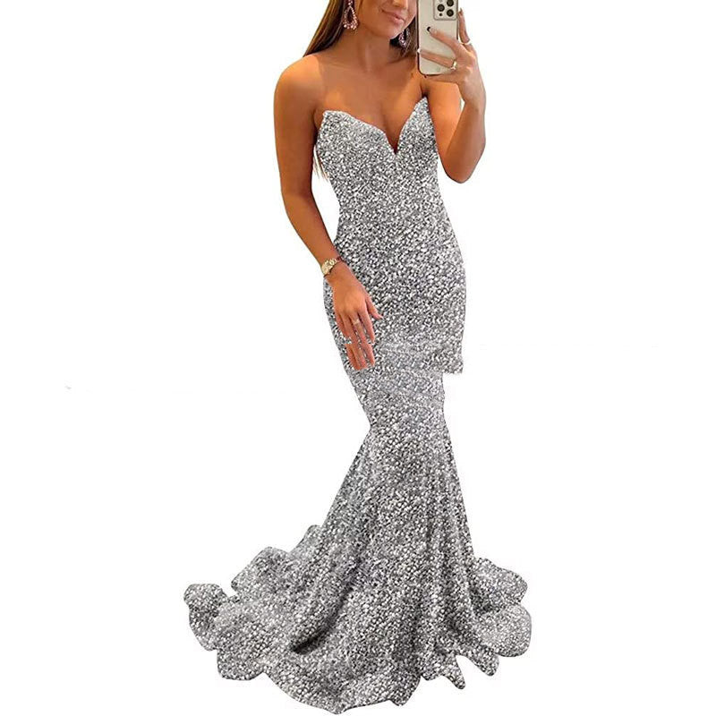 Sequin Evening Dresses For Women Formal Sexy Long Prom Party Gowns - Sophinity