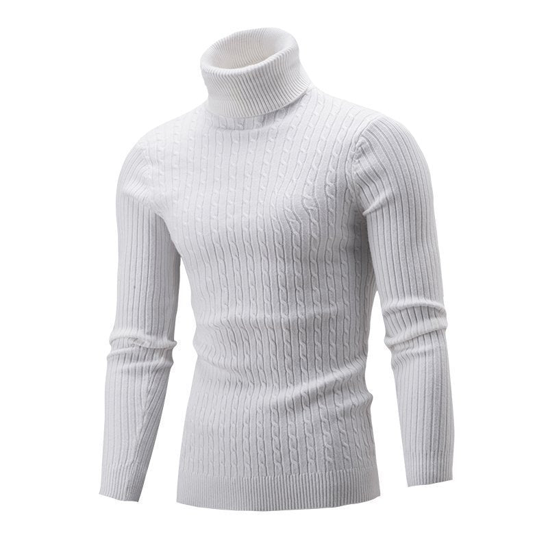 Men's Turtleneck Long Sleeve Sweater Casual Sweater Top - Sophinity