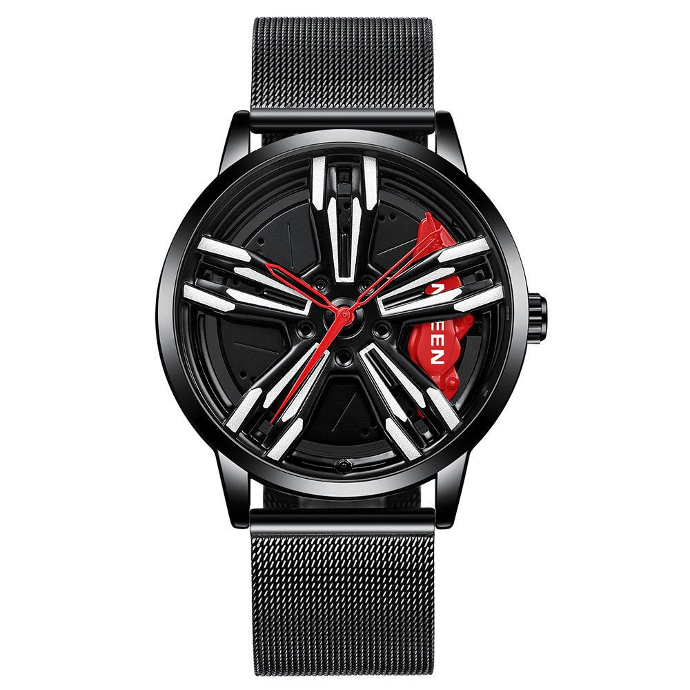 Locomotive Watch Men's Wheel Three - dimensional Hollow Car - Sophinity