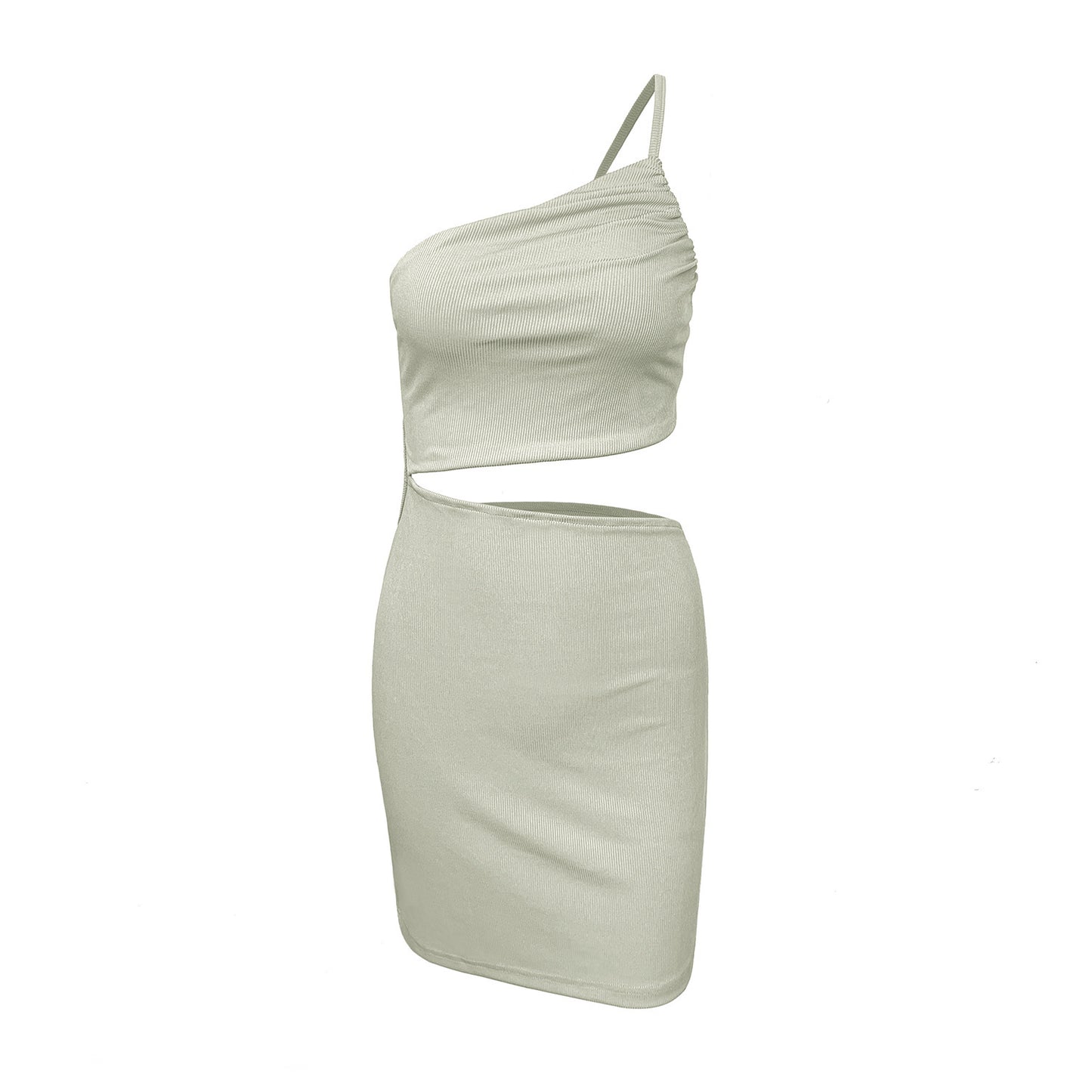 Women's Niche One - shoulder Drawstring Dress With A Sense Of Design - Sophinity