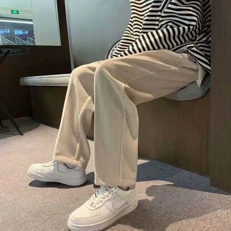 Men's Fashion Casual Corduroy Straight Pants - Sophinity
