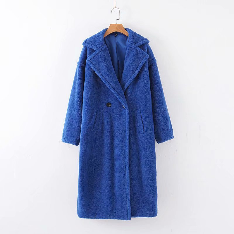 Street style lamb wool coat