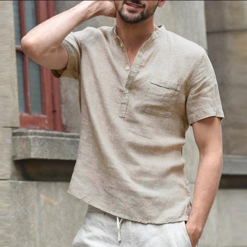 Casual linen polo shirt - Sophinity