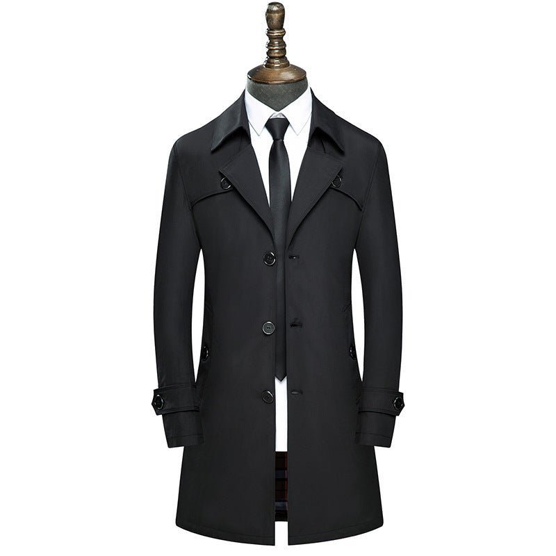 Slim handsome coat trench coat - Sophinity