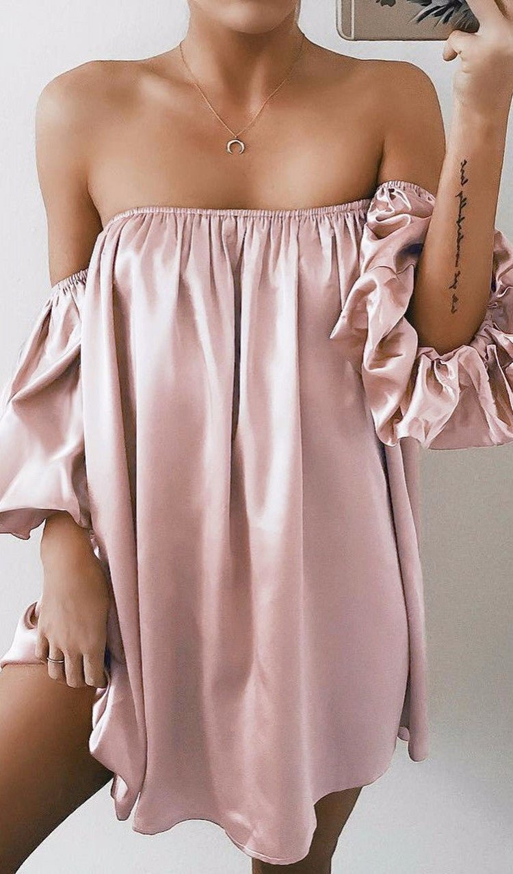 Strapless shoulder dress - Sophinity