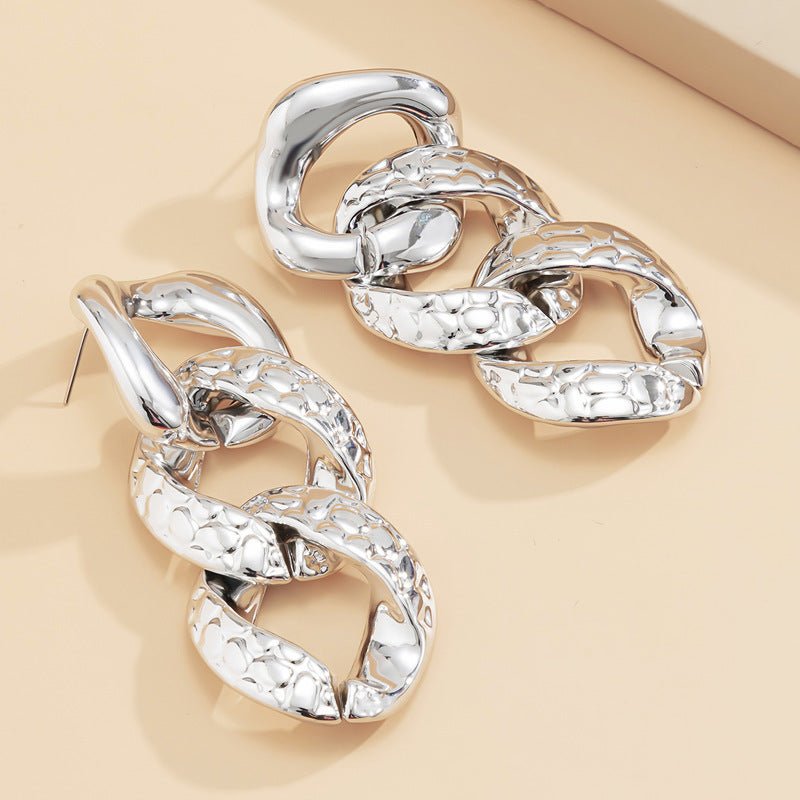 Geometric Chain Earrings For Women - Sophinity