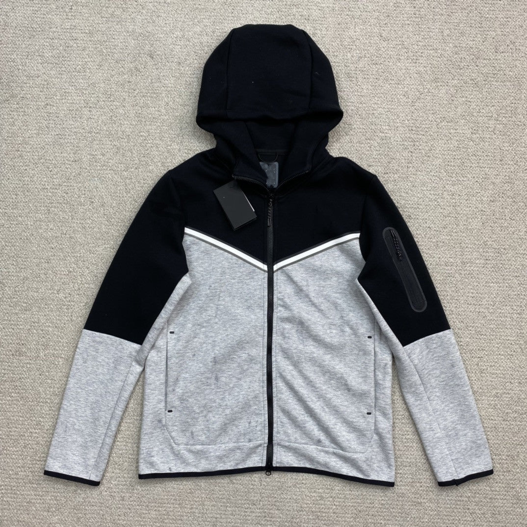 Cotton Knit Hooded Zip Shirt Athleisure - Sophinity