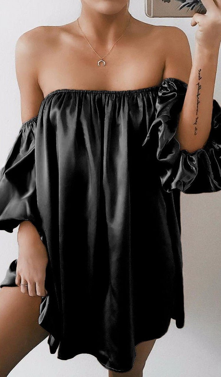 Strapless shoulder dress - Sophinity