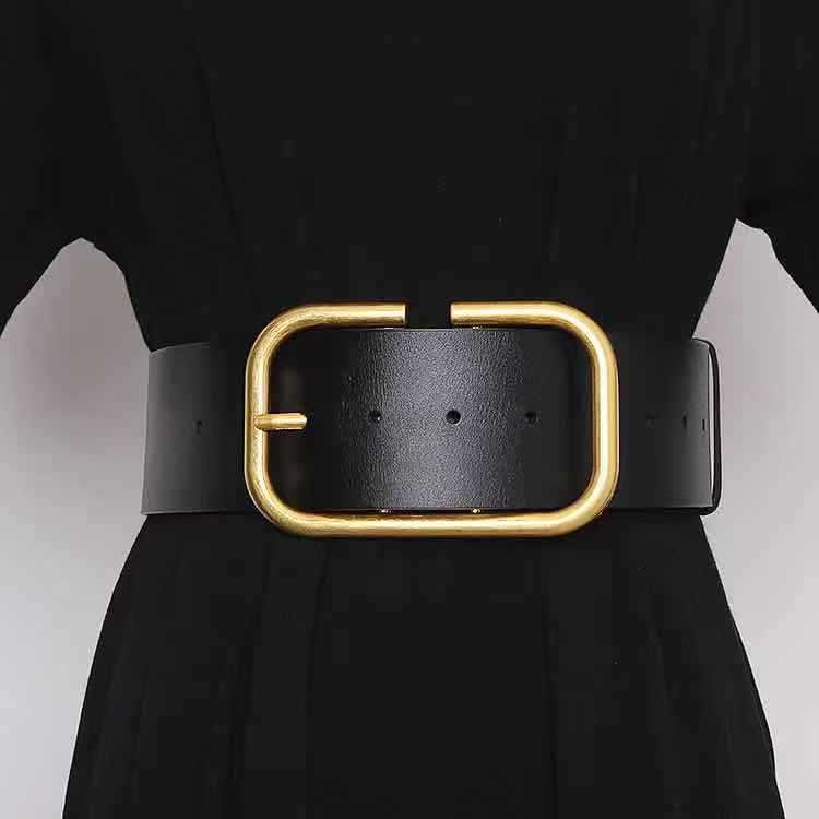 Women's Cowhide Wide Belt Waist Seal - Sophinity