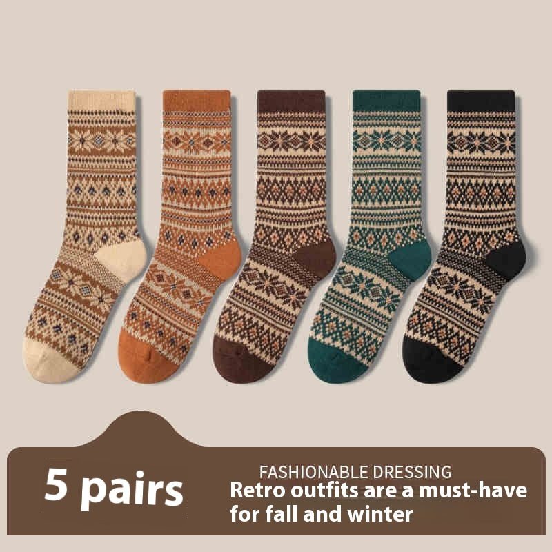 Retro Ethnic Style Socks For Women Deodorant - Sophinity