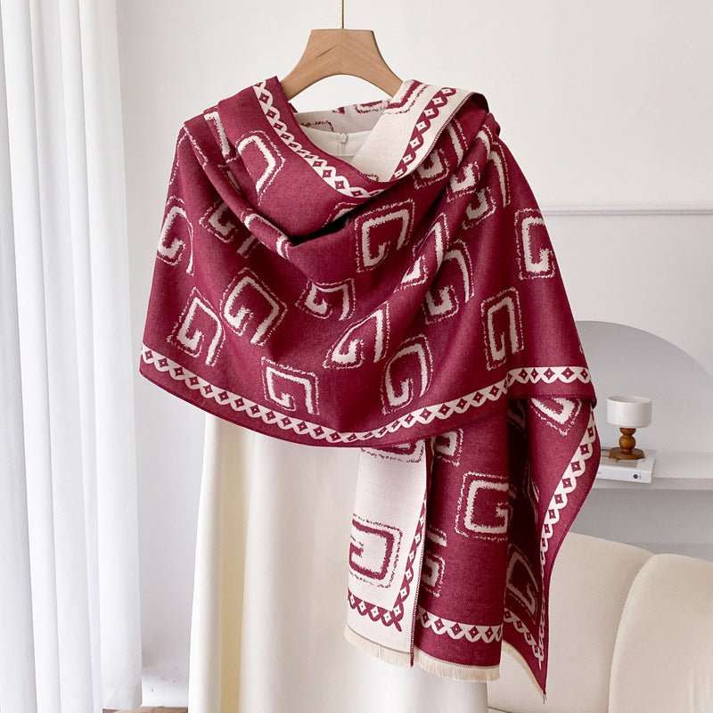Warm Cashmere - like Thick Shawl Long Wild Scarf - Sophinity