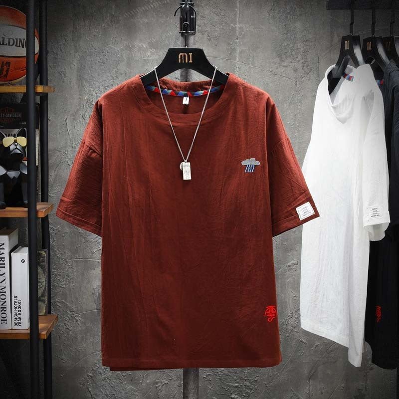 Loose short sleeve cotton T-shirt - Sophinity