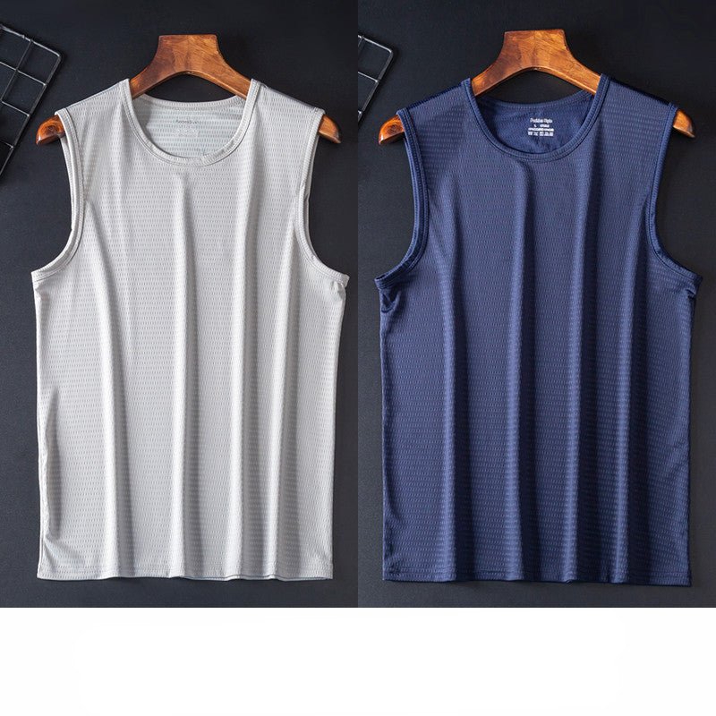 Loose Large Size Wide Shoulder Sports Quick - drying Breathable Sleeveless T-shirt - Sophinity