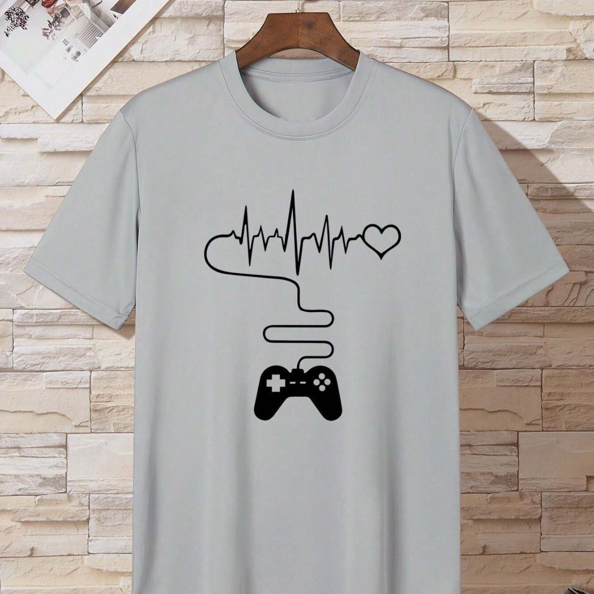Men's Round Neck Loose Printed Bottoming Shirt T-shirt - Sophinity