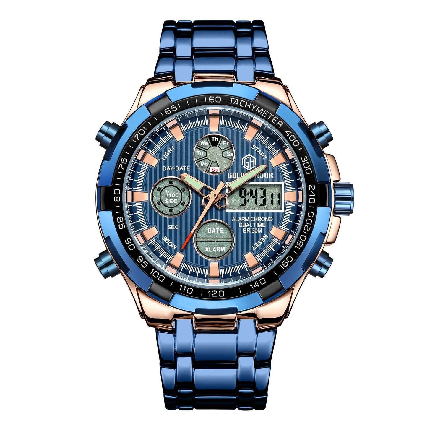 Men's Calendar Alloy Sports Multi - function Watch - Sophinity