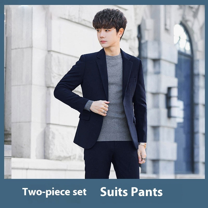 Business Casual Korean-style Slim-fit Trendy High-end Suit Men's Jacket - Sophinity