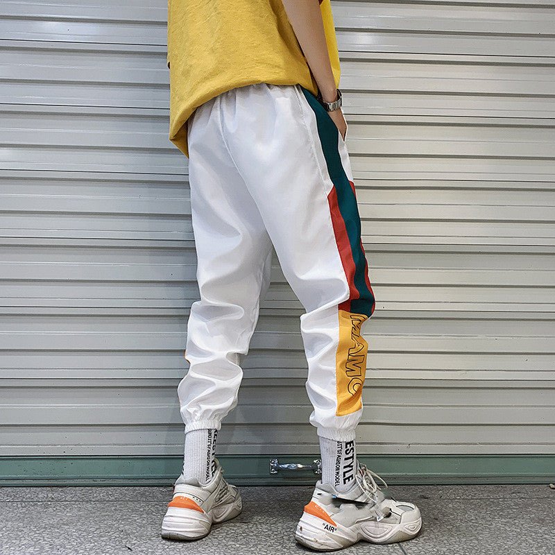summer men's sports pants Korean version of the trend loose casual Harlan sweatpants men's beam feet pants men's tide - Sophinity