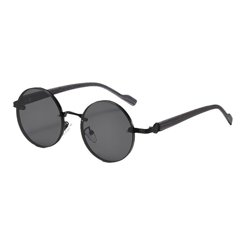American Classic Metal Round Frame Sunglasses Personality Trend High Sense - Sophinity