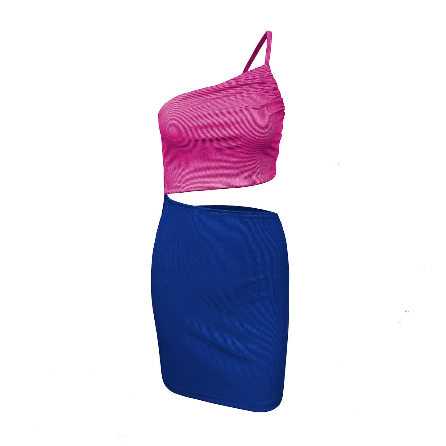 Women's Niche One - shoulder Drawstring Dress With A Sense Of Design - Sophinity