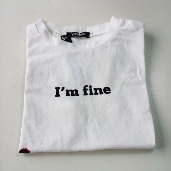 Imfine Round neck short sleeve T-shirt - Sophinity