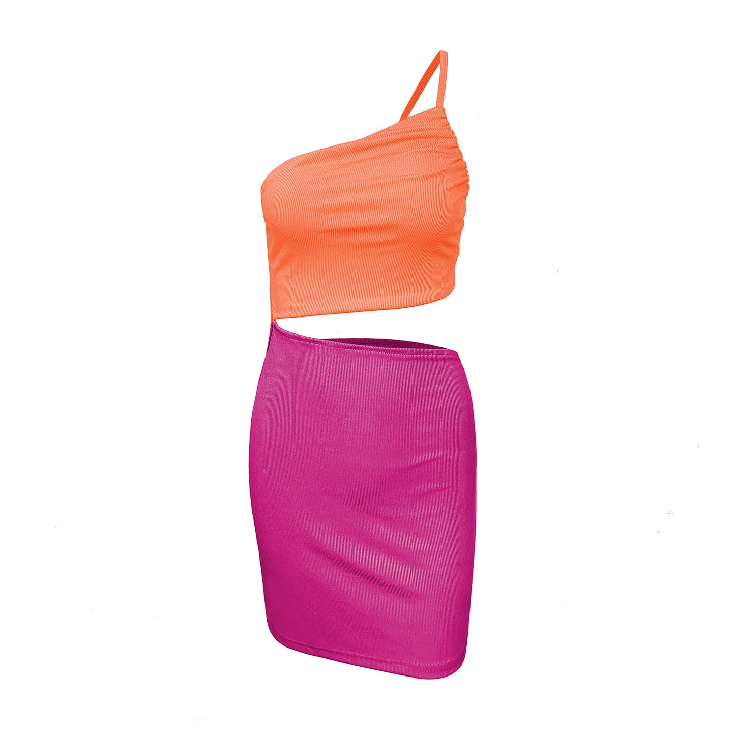 Women's Niche One - shoulder Drawstring Dress With A Sense Of Design - Sophinity