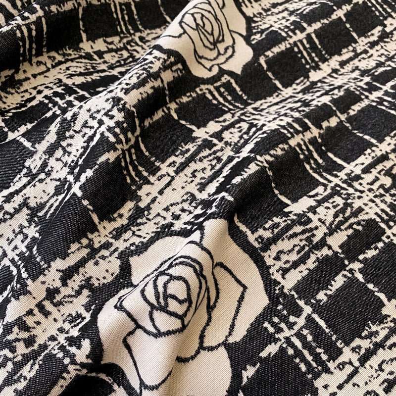 Cashmere - like Double - sided Scarf Camellia Tassel Air - conditioned Room Cloak - Sophinity