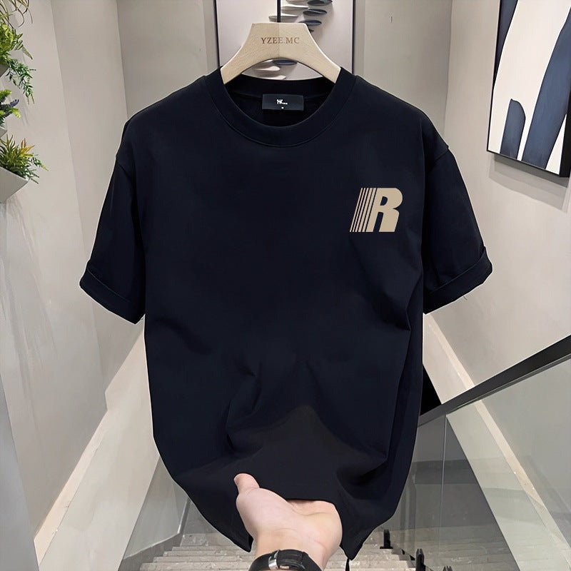 Menswear Clothing Loose Casual Print T-shirt - Sophinity