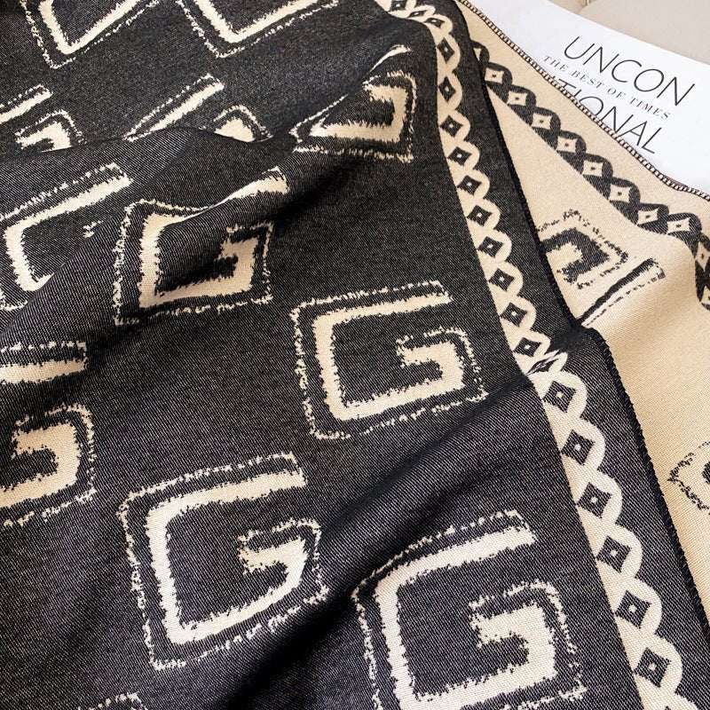 Warm Cashmere - like Thick Shawl Long Wild Scarf - Sophinity