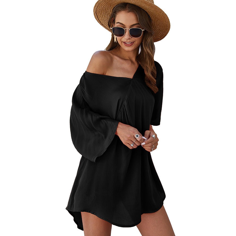 Casual V - neck dress - Sophinity