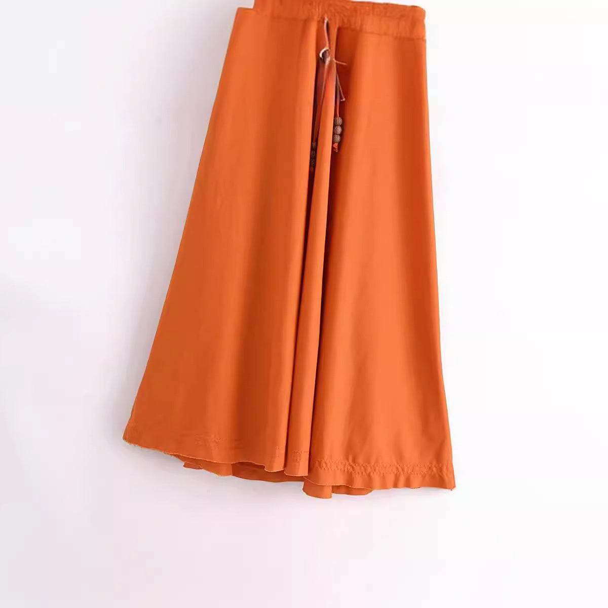 Backless Linen Midi Skirt Dress - Sophinity