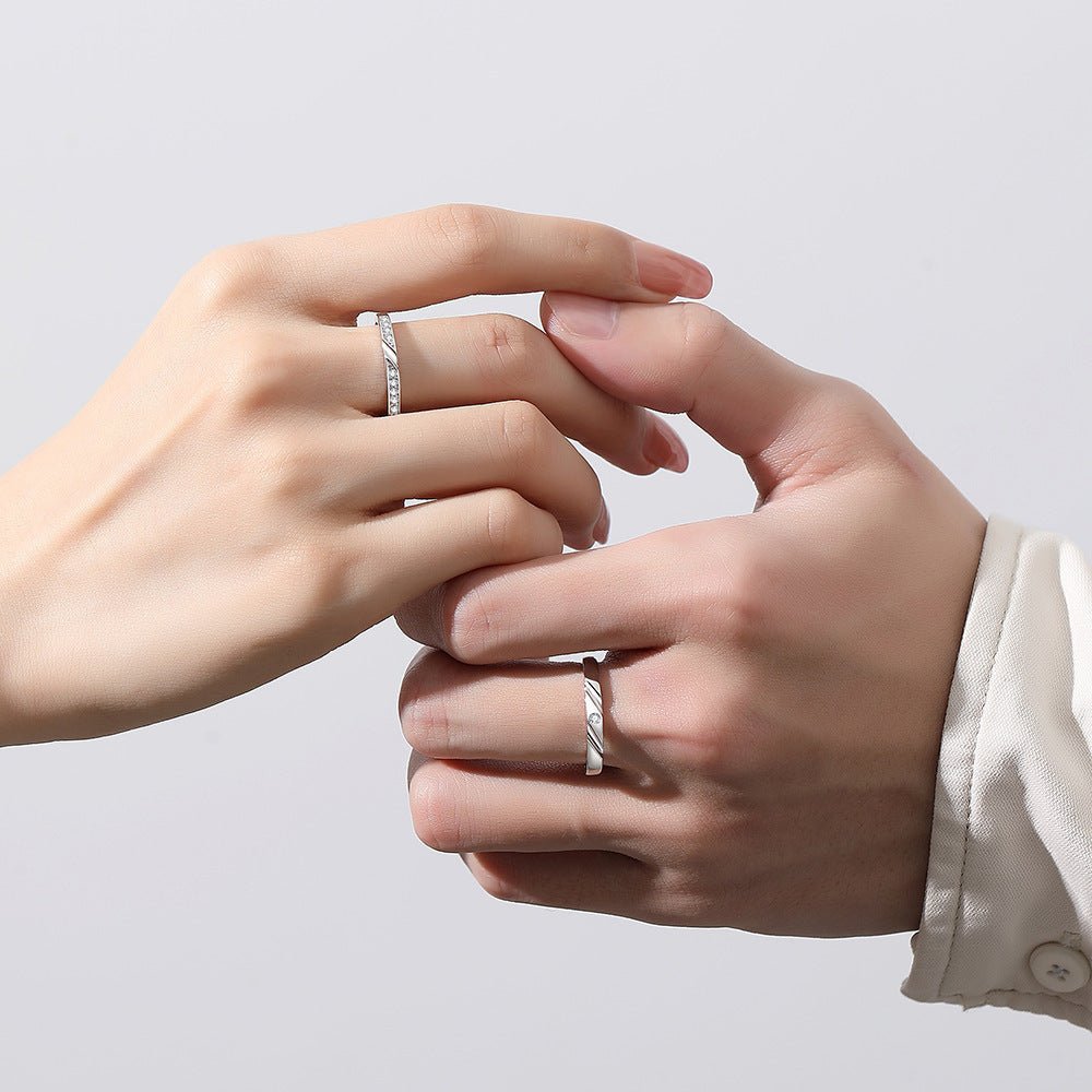 Original Men And Women Opening Couple Rings - Sophinity