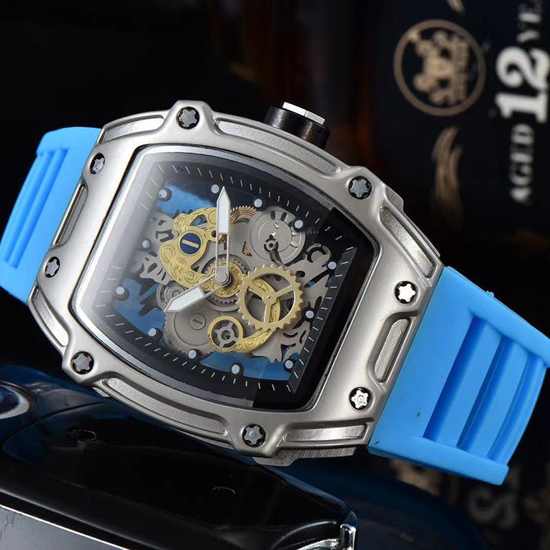 Two Hands Turn Dial Personalized Skeleton Transparent Quartz Watch - Sophinity