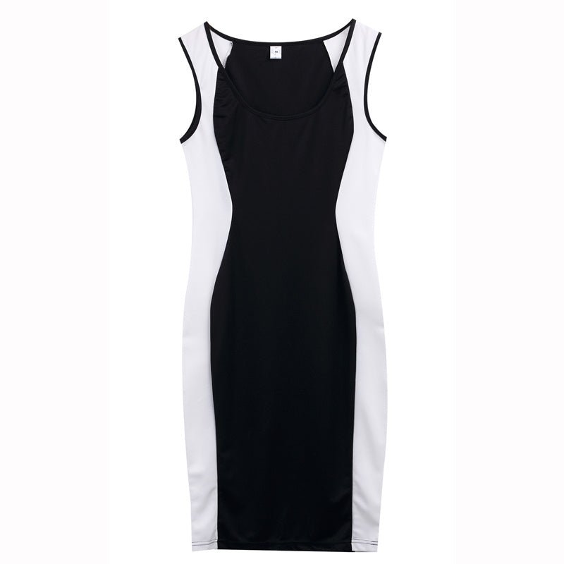 Black and white striped dress - Sophinity