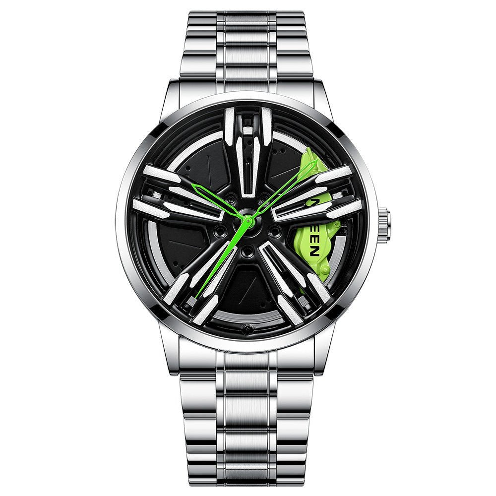 Locomotive Watch Men's Wheel Three - dimensional Hollow Car - Sophinity