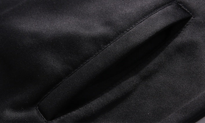 Men's two - piece autumn coat with embroidered stand collar and long sleeves - Sophinity