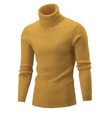 Men's Turtleneck Long Sleeve Sweater Casual Sweater Top - Sophinity