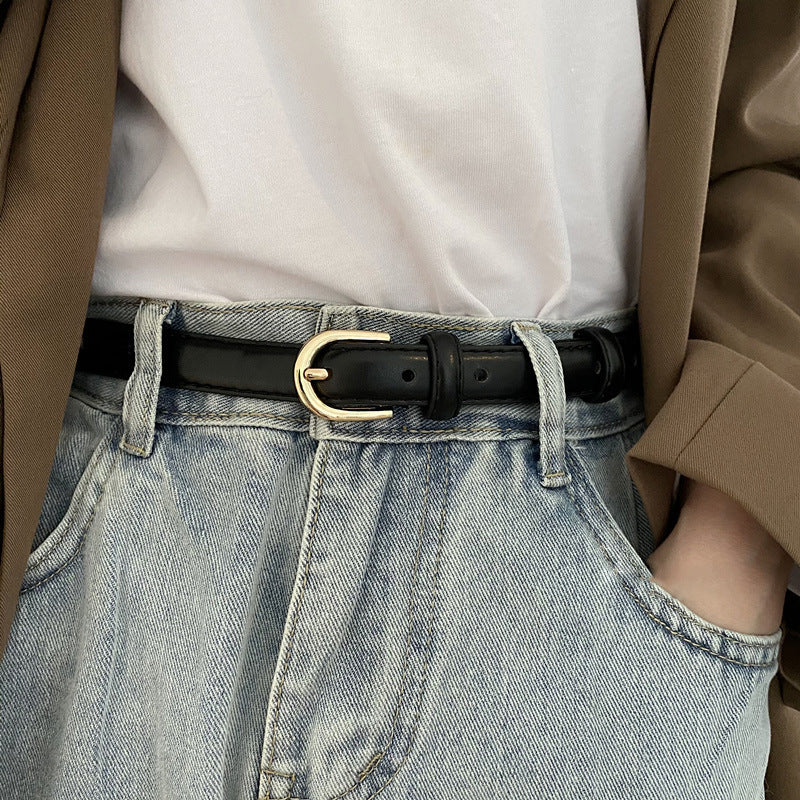 Super Easy To Match Soft Leather Belt Simple And Advanced - Sophinity