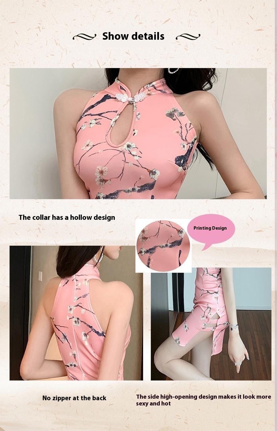 Young Girl Summer Vintage Printed Short Dress - Sophinity