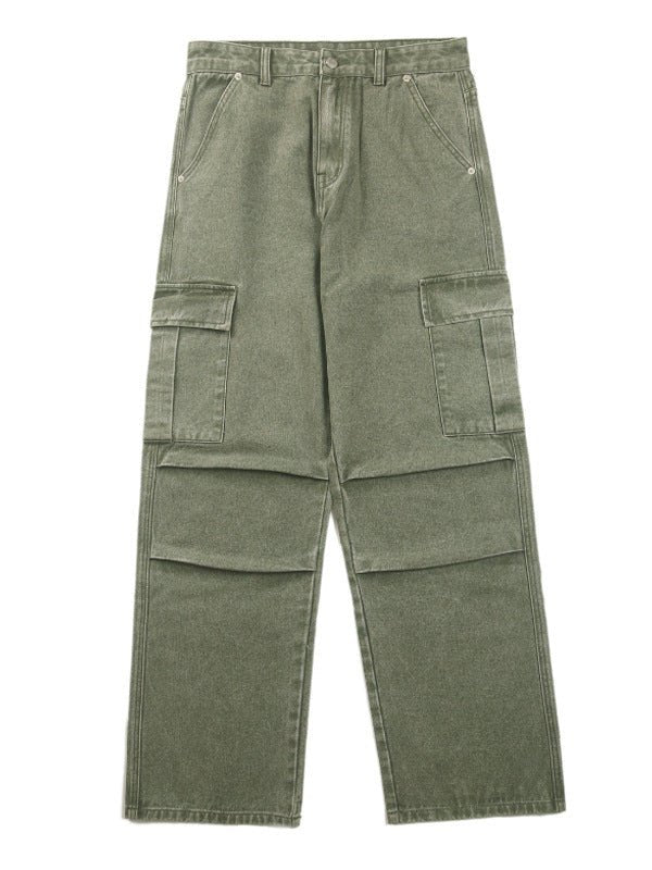 Knee Pleated Design Leisure Cargo Trousers Men - Sophinity