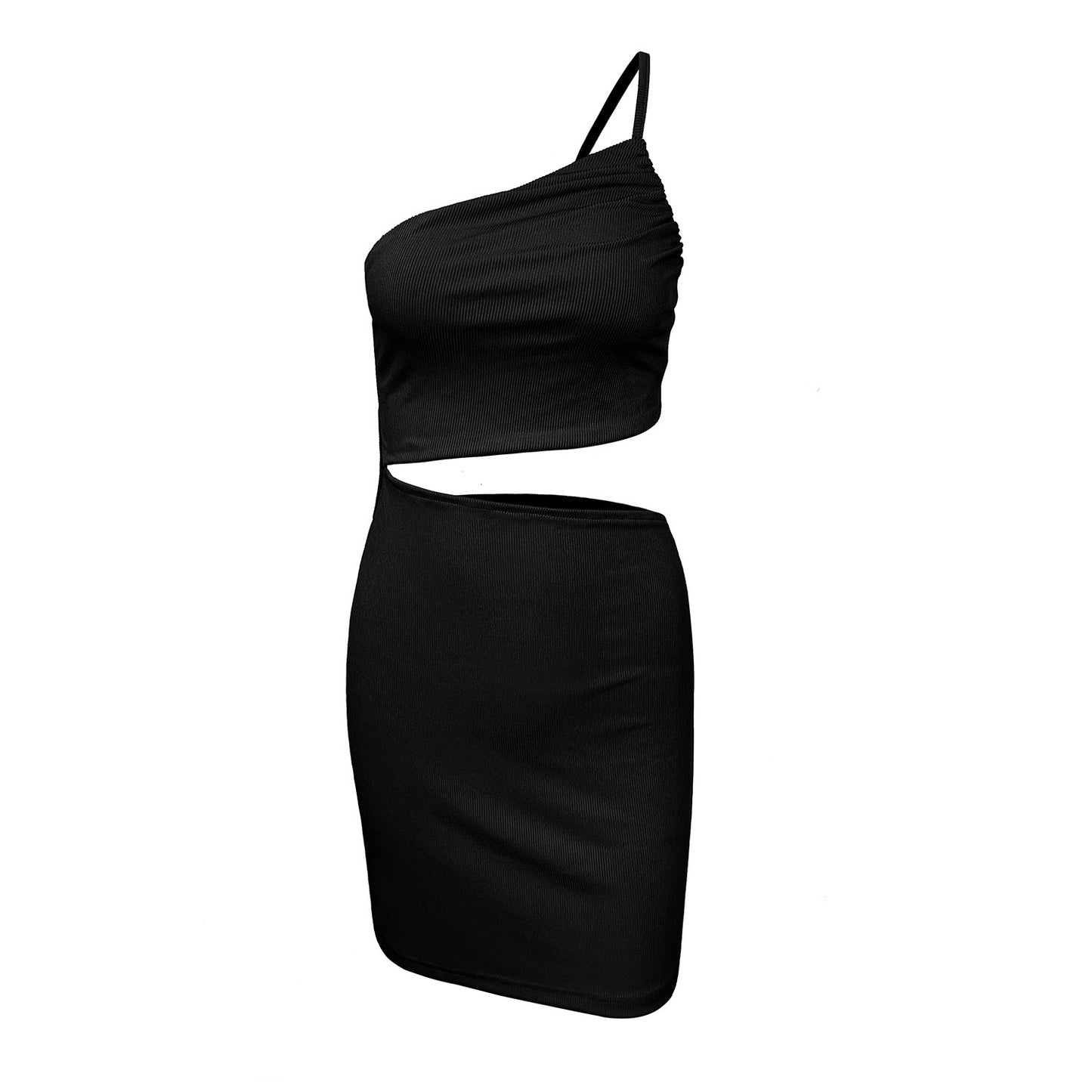 Design Sense Niche Shoulder Drawstring Dress Women - Sophinity
