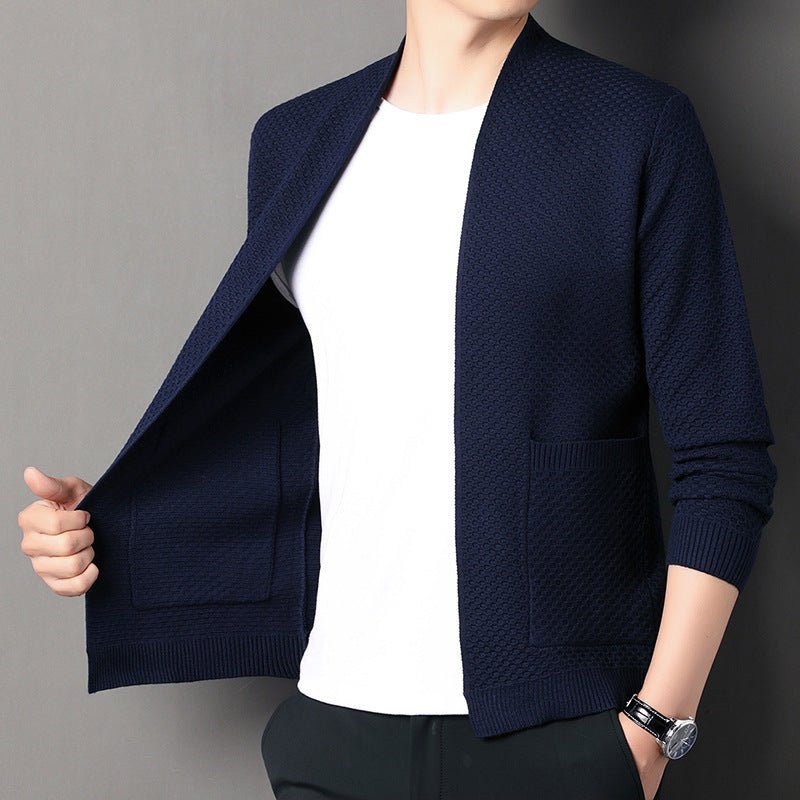 Men's Knitted Cardigan Sweater Coat - Sophinity