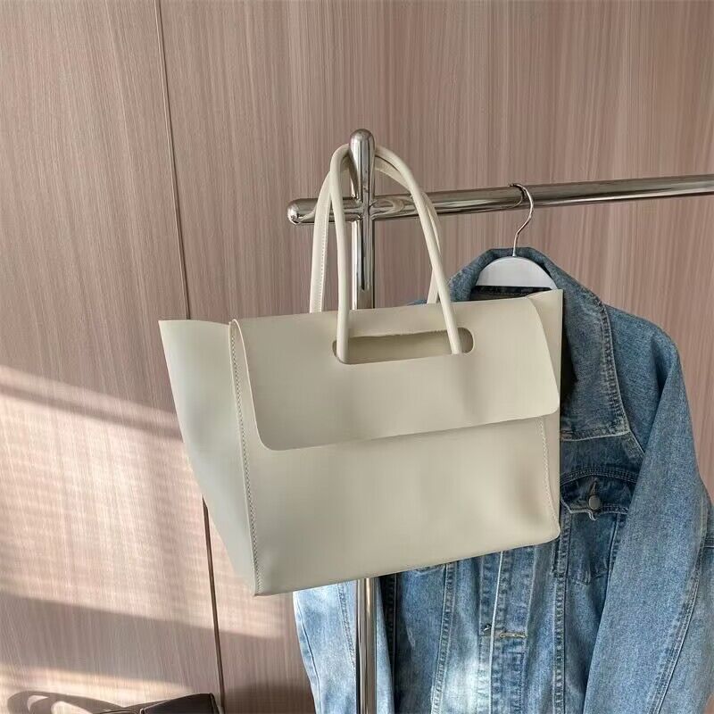 Fashion Women Shoulder Bags Large Capacity Handbags Simple Retro Tote Bags Solid Color Famous Brand High Quality Bags - Sophinity