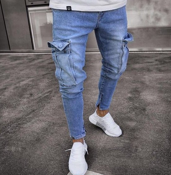 Cargo Hole Denim Jeans Men - Sophinity