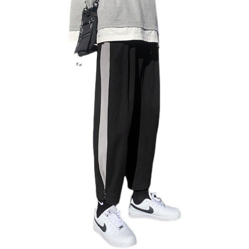 Sweatpants For Men Matching Color Straight Tube Loose Spring And Autumn Wear - Sophinity