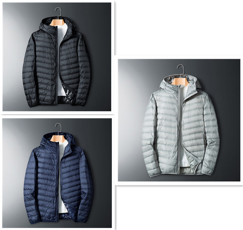 Sheer hooded down jacket - Sophinity